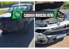 Duas pessoas ficam feridas após colisão entre veículos na BR-356